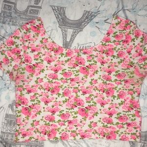 Flower crop top